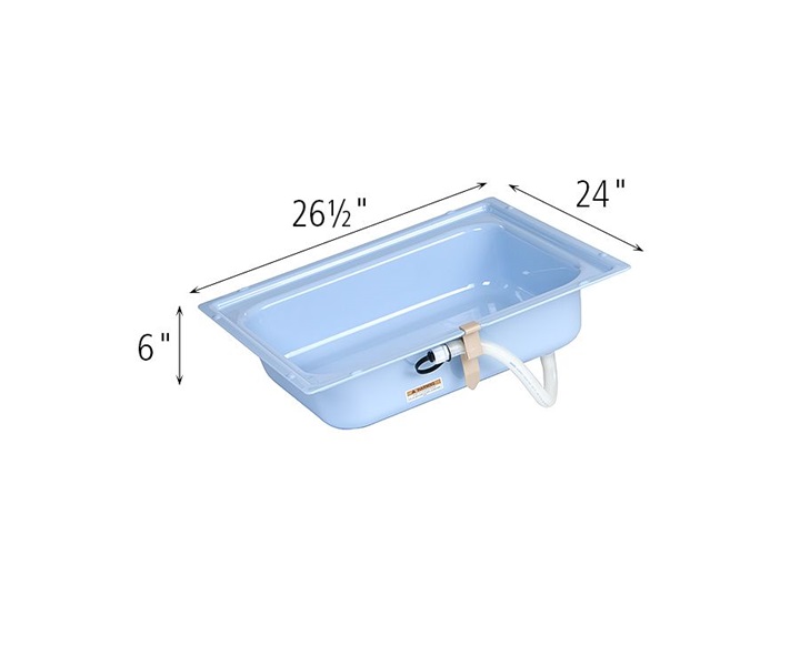 Dimensions of A675 Small Blue Pan