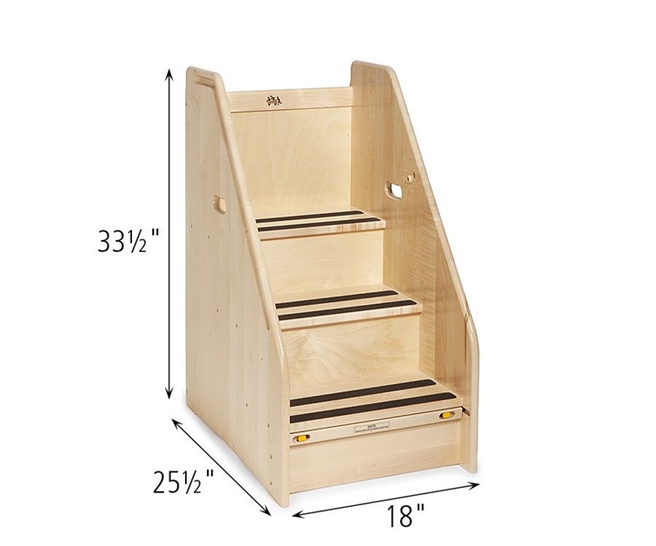 Dimensions of G231 Toddler Step Stool
