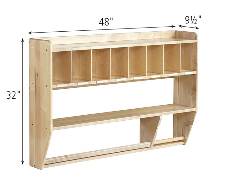 Dimensions of G28 Wall-mounted Shelf