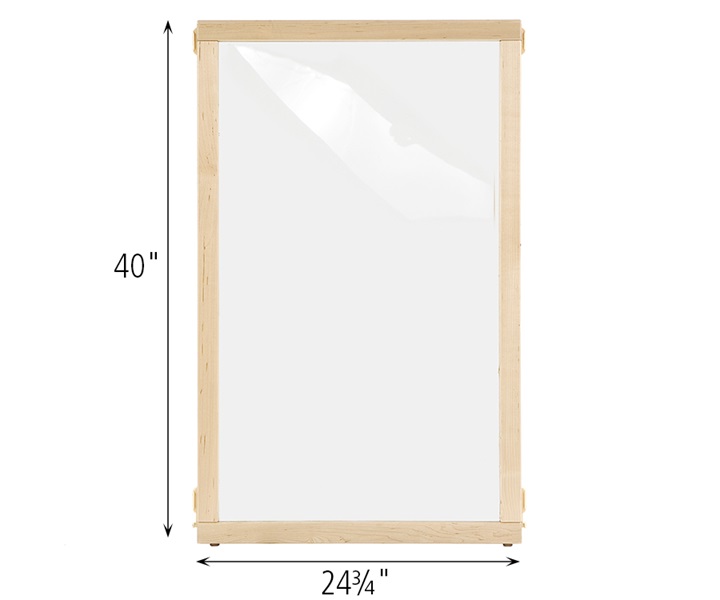 Dimensions of F745 Clear Panel 24 x 40