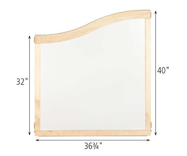 Dimensions of F785 Translucent Wave Panel 32 to 40