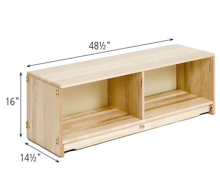 Dimensions of F613 Fixed Shelf 4 x 16
