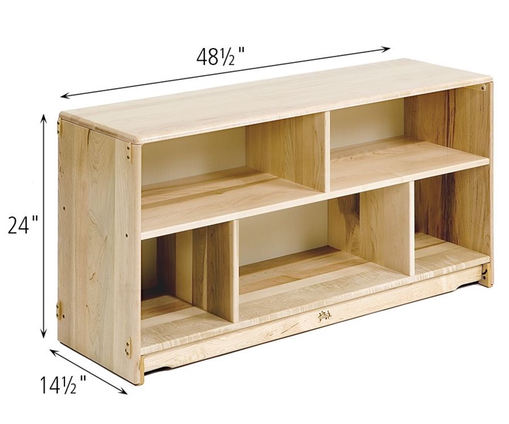 Dimensions of F643 Fixed Shelf 4 x 24