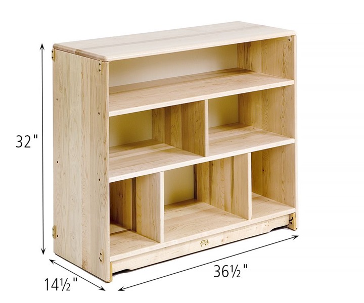 Dimensions of F665 Fixed Shelf 3 x 32