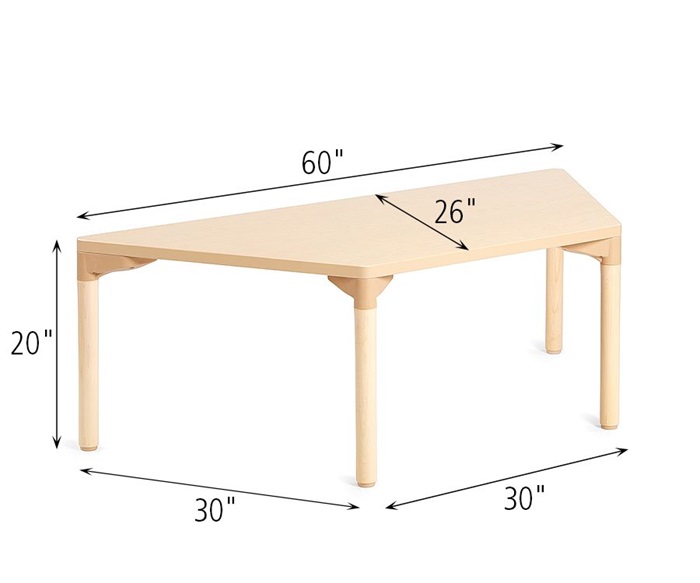 Trapezoidal Classroom Table