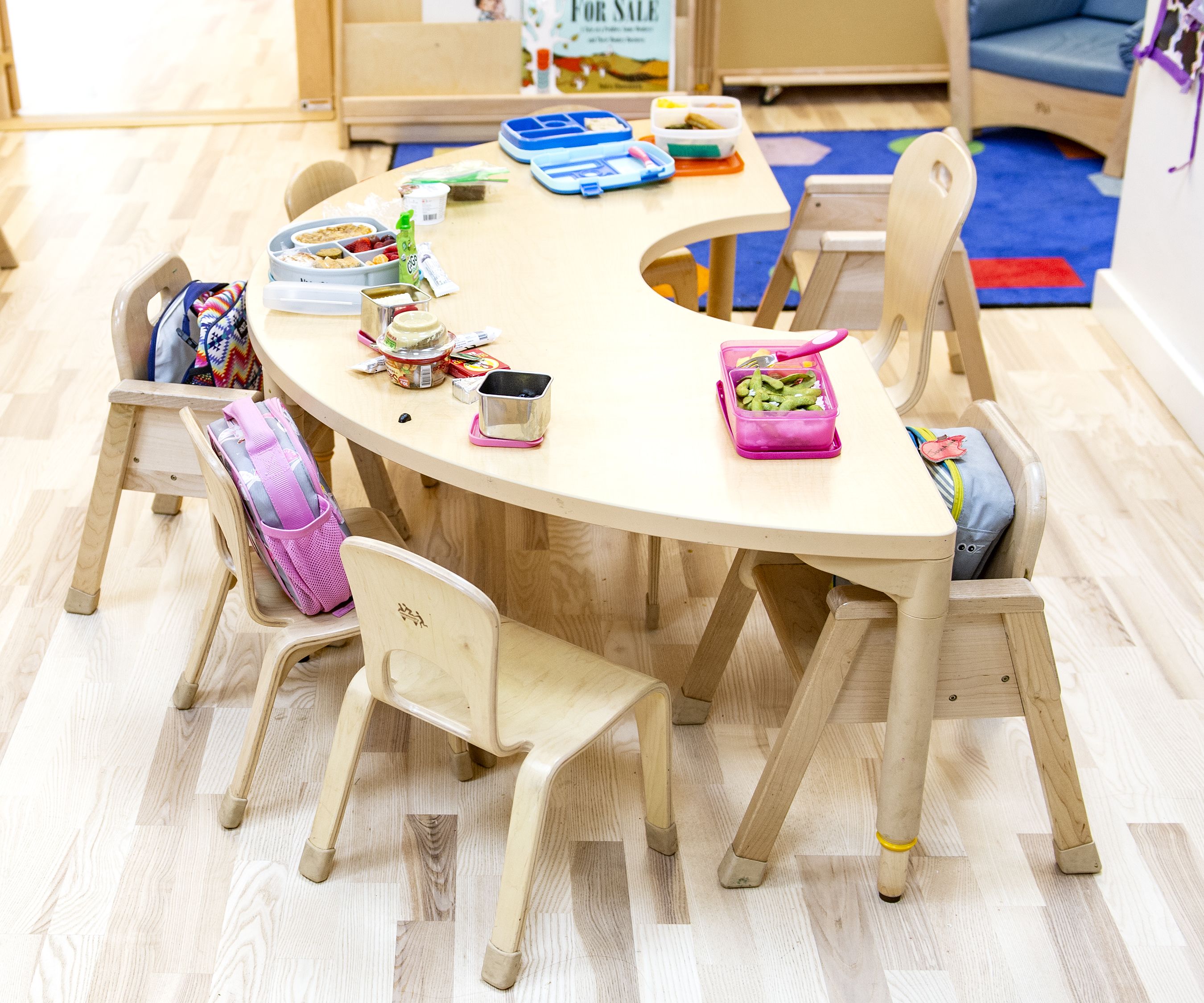 Half Circle Classroom Table