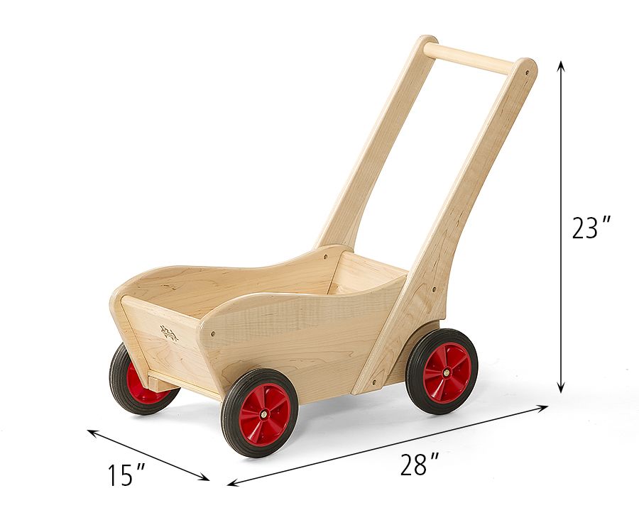 childrens wooden trolley cart