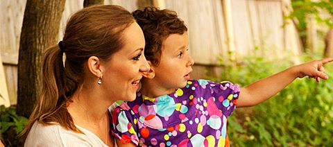 child with their parent