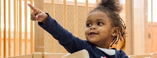 child pointing