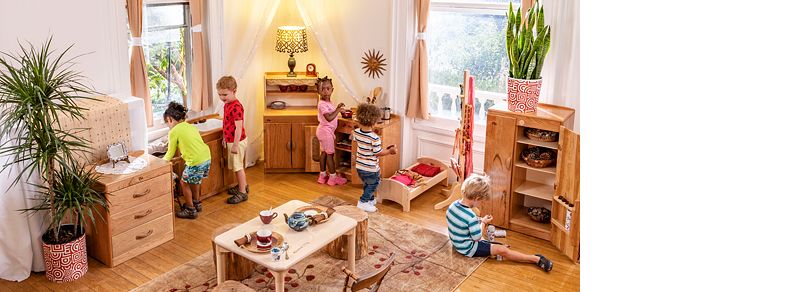 Housekeeping Area with Pre-K children