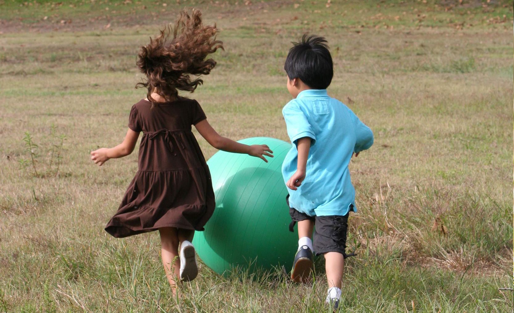 Chasing ball
