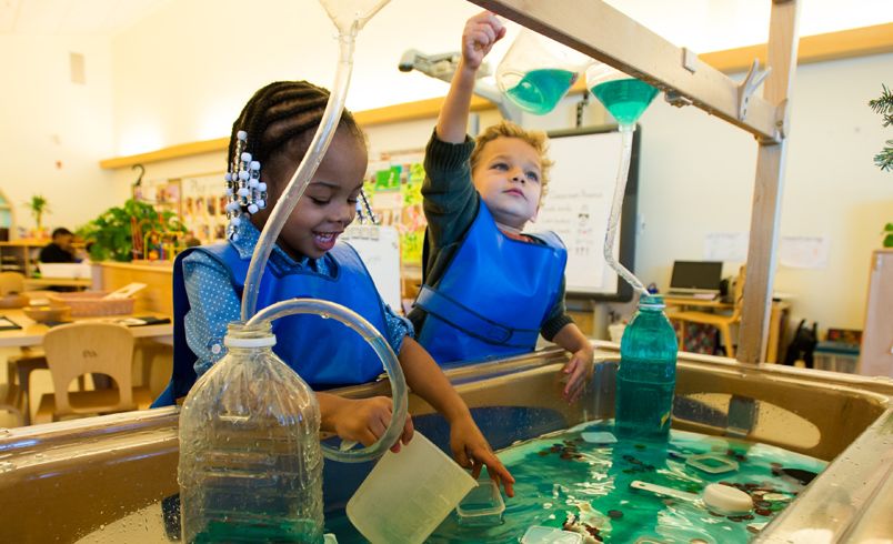 Sand and water play