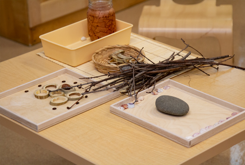 Introduced rocks in every classroom center