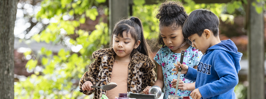 Children playing outside