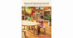 Cover of Espacios de Aprendizaje Universal - child seated on Growright stool