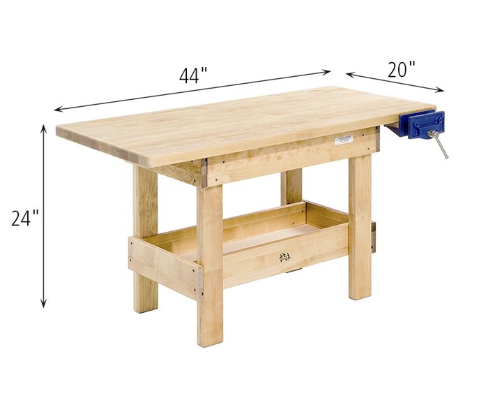Dimensions of H10 Workbench 24