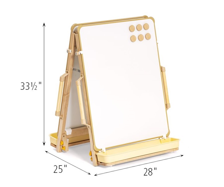 Dimensions of H505 Mini Floor Easel