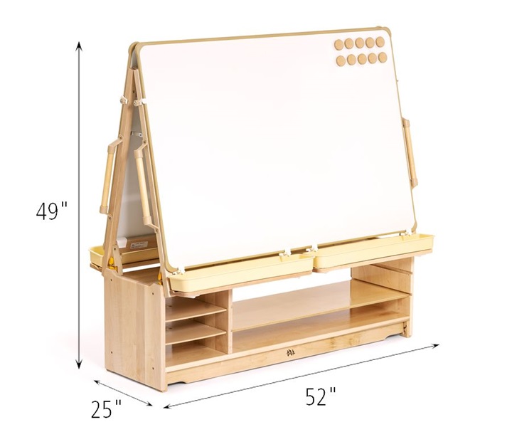 Dimensions of H520 Junior Art Island
