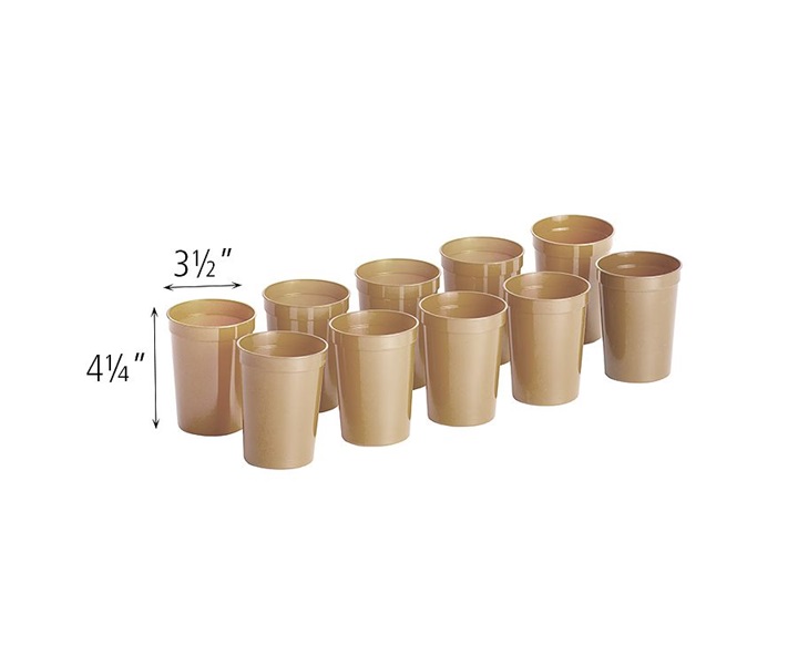 Dimensions of cups