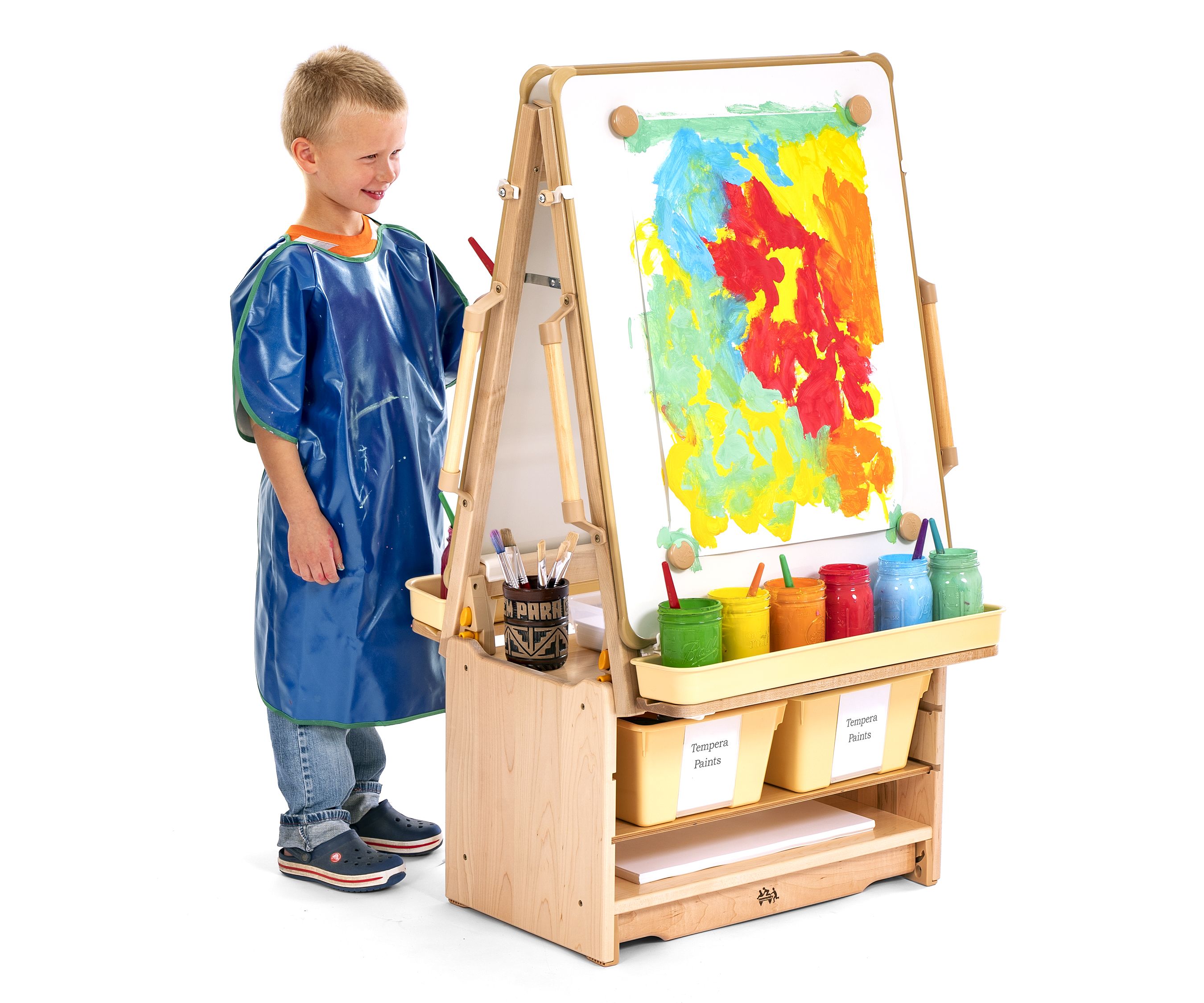 Mini Desktop Small Easel Preschool Art Area Works Display - Temu