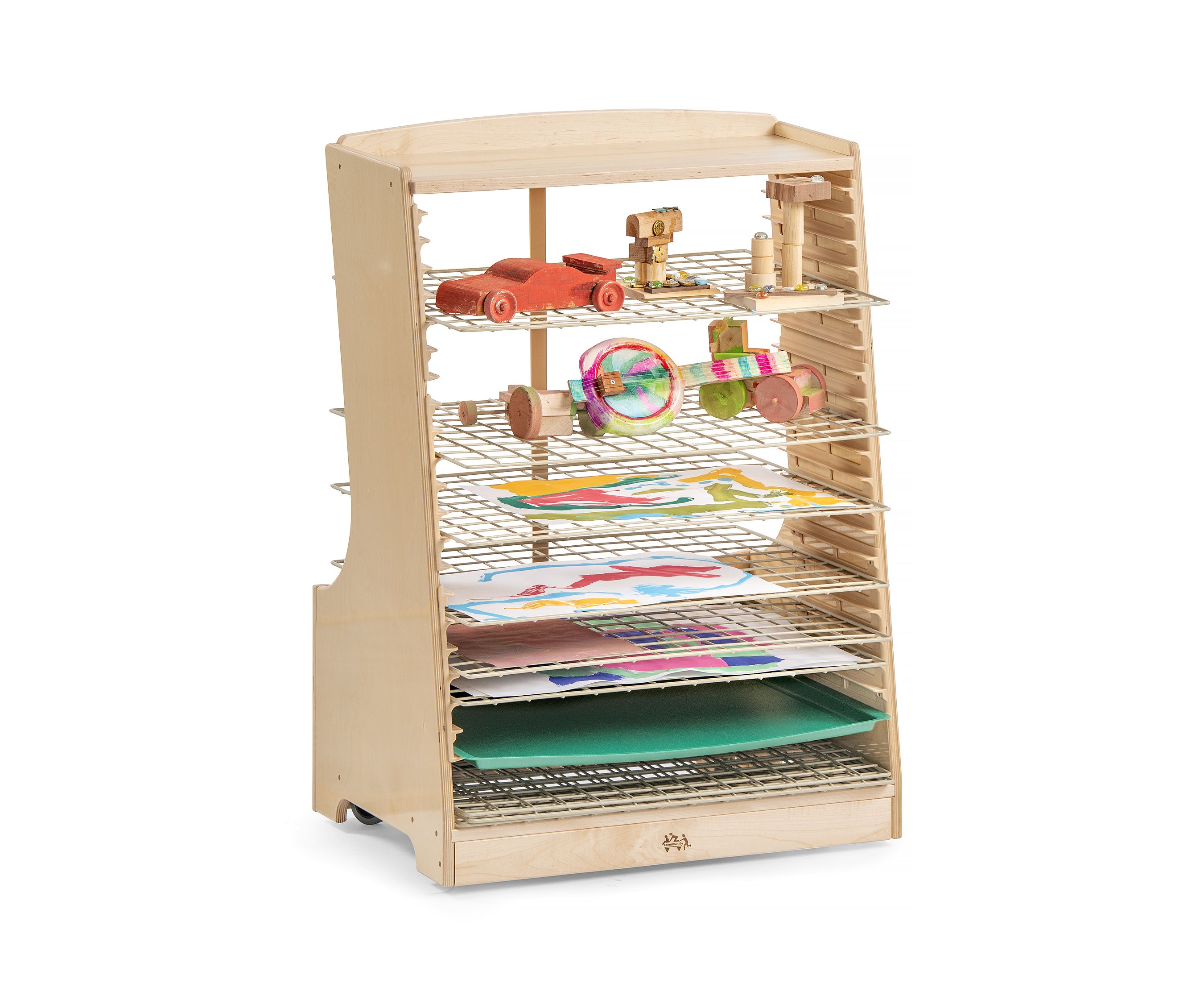  Art Storage Rack with Caster Wheels Art Drying Rack