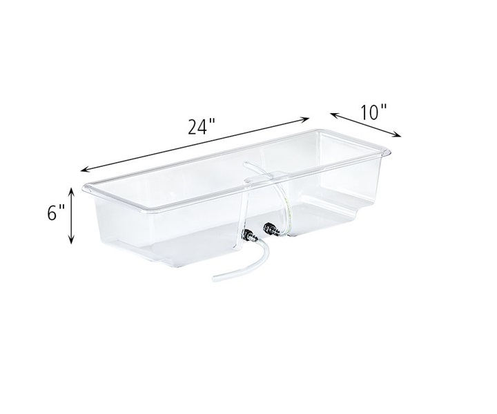 Dimensions of A638 Flow Pan