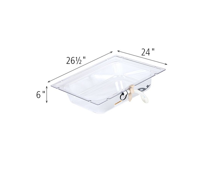 Dimensions of A674 Small Clear Pan