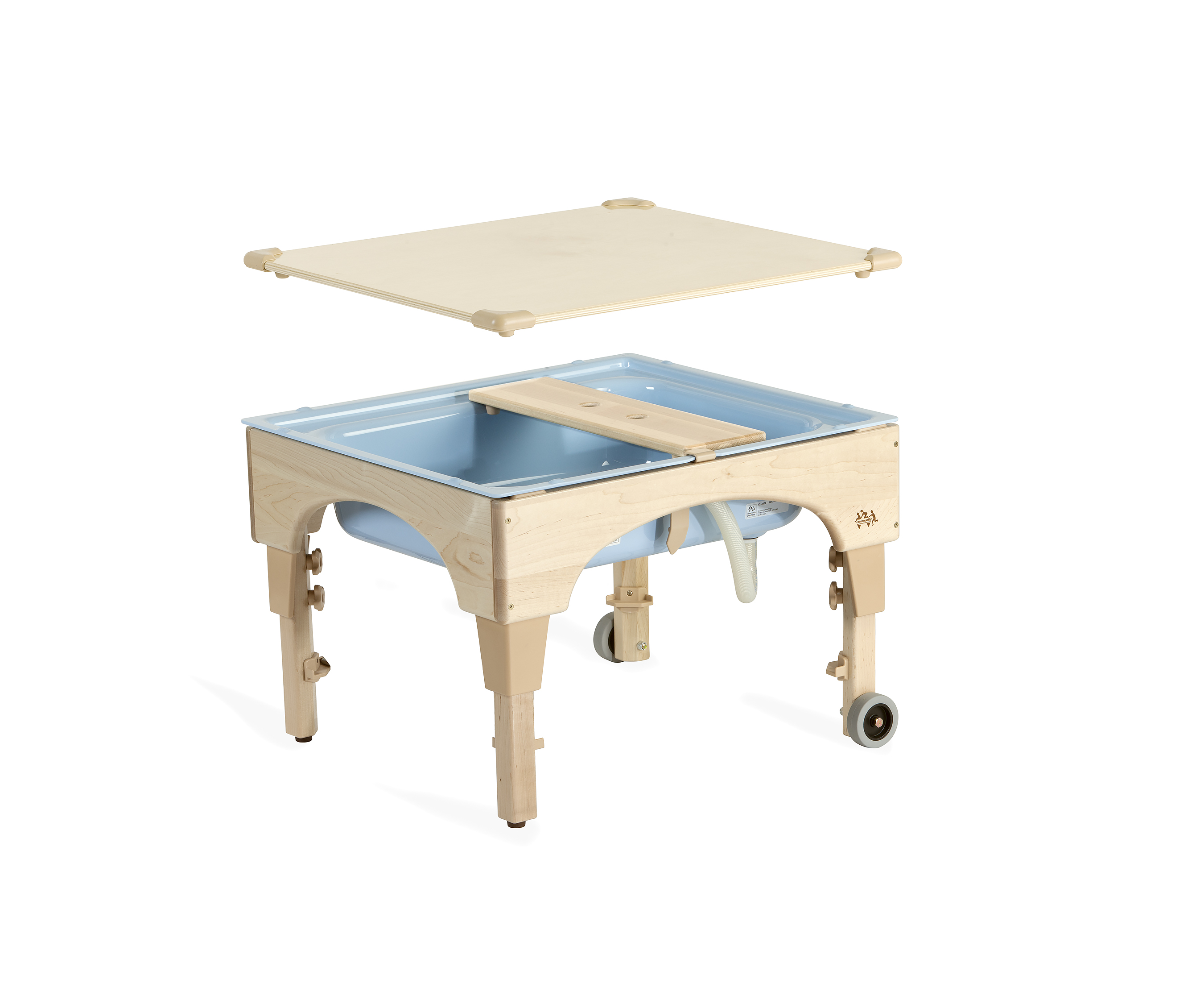 Sand table with top lid