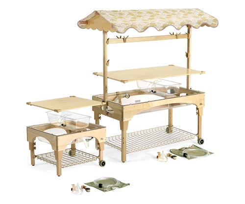 A630 Universal Sand  Water Center with A631 Large Clear Table and A634 Small Clear Table