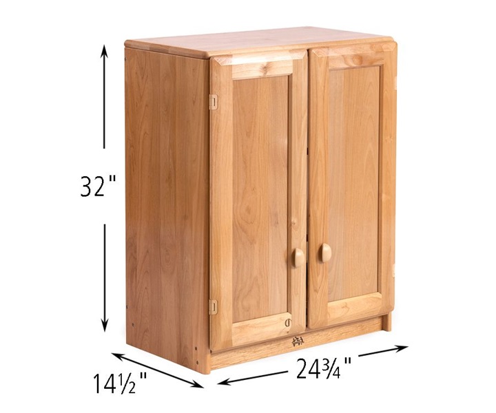Dimensions of A282 Wall-Mounted Cabinet 24