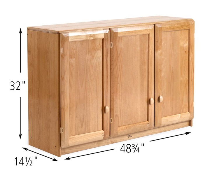 Wall outlet hung cabinet