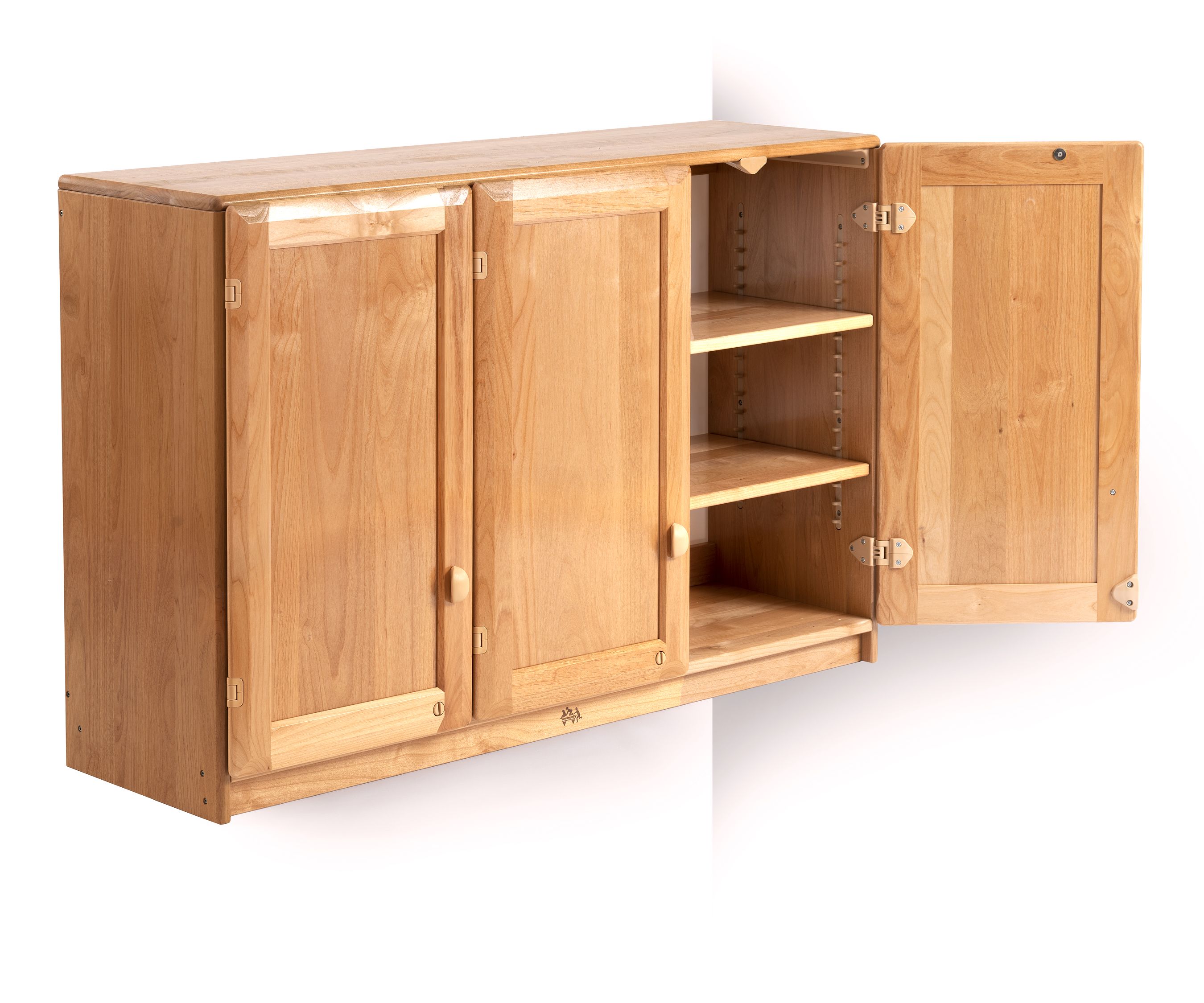 Wooden cupboard outlet for wall