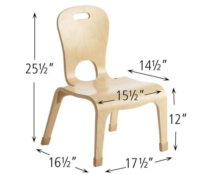 Dimensions of J432 Teachers Low Chair