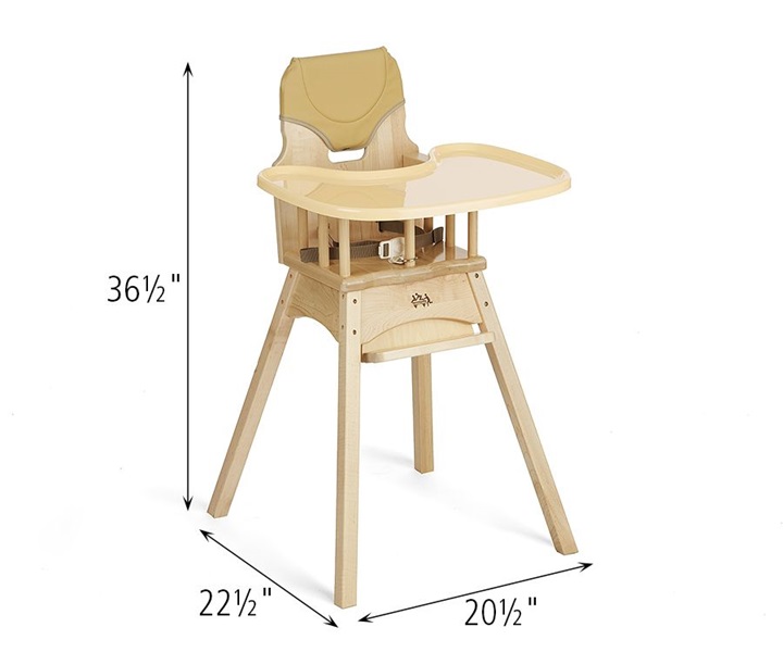 Dimensions of P530 High Chair