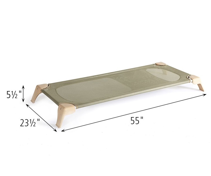 Dimensions of M162 Full-Size Cot