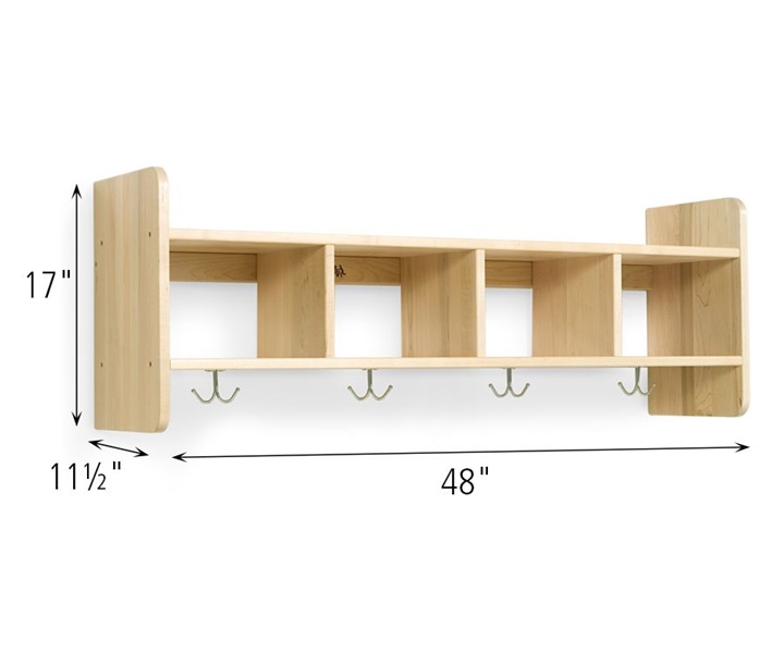 Dimensions of A78 Wall-Mounted Locker