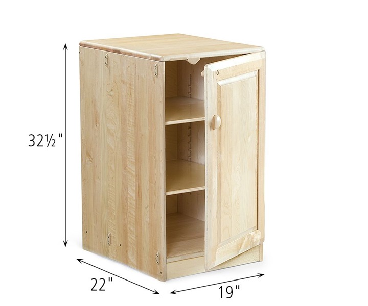Dimensions of G237 Changing Table Storage
