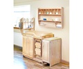 G28 Wall-mounted shelf with changing table and diaper hamper
