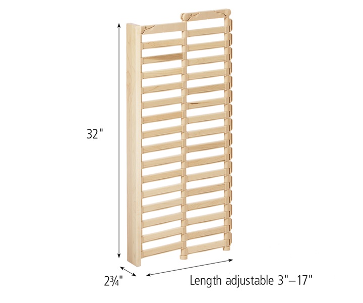 Dimensions of F473 Adjustable Wall Anchor