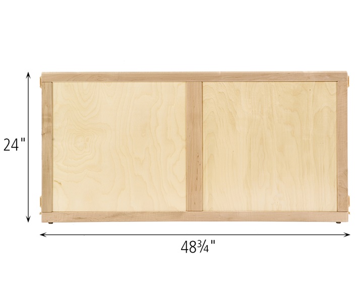 Dimensions of F733 Solid Panel 48 x 24