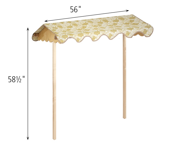 Dimensions of F871 Roomscapes Canopy