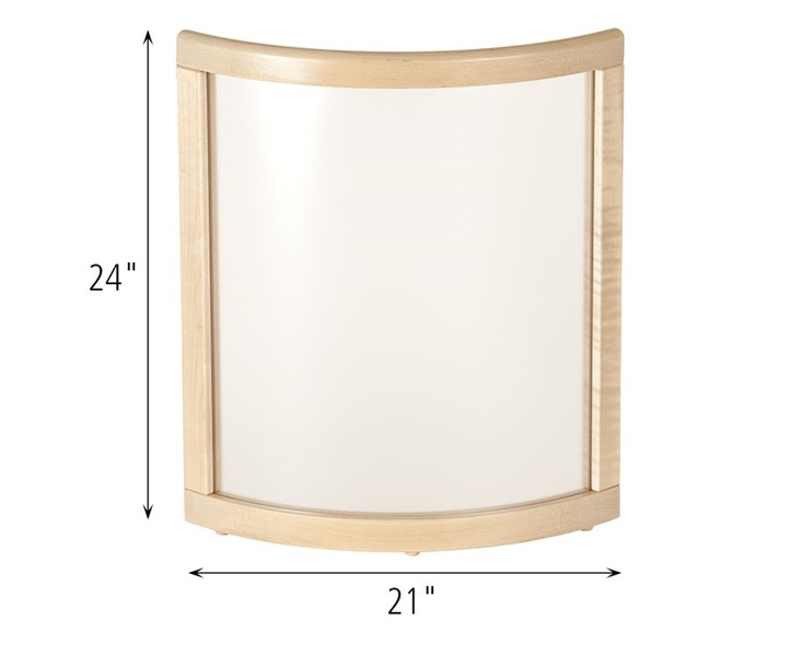 Dimensions of F904 Translucent Radius Panel 24
