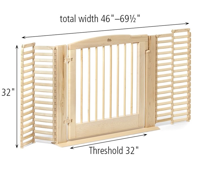 Dimensions of F472 Adjustable Gateway