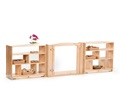 Gateway set between two shelves