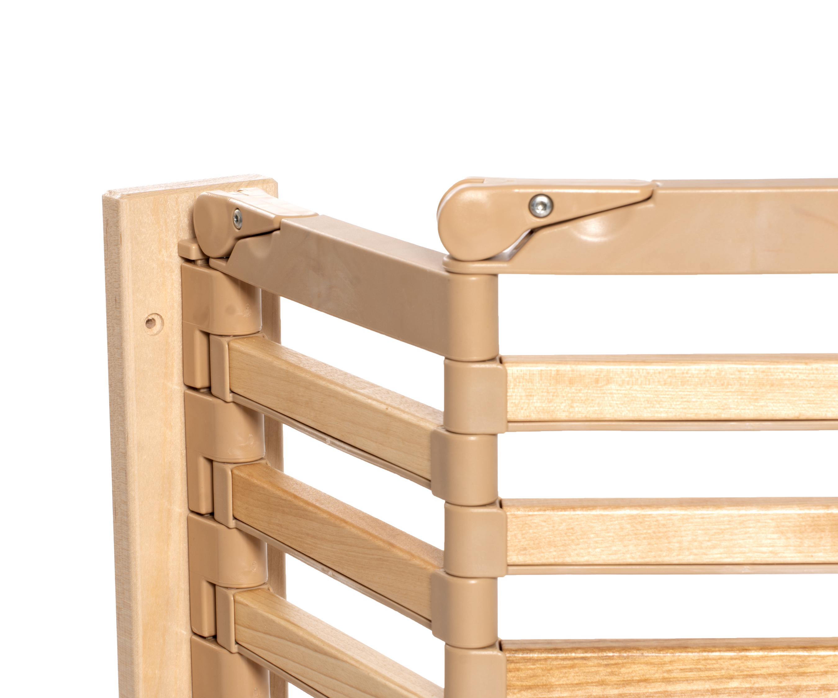 Hinge detail of the adjustable wall anchor