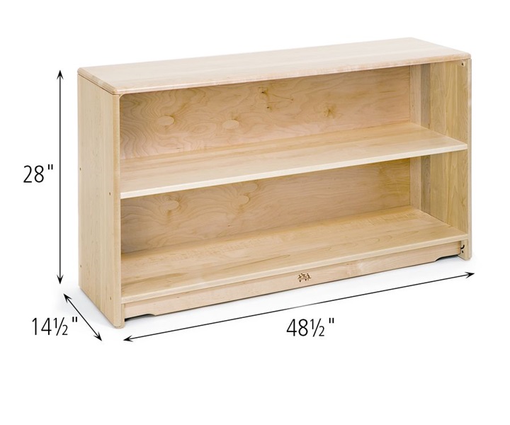 Dimensions of F441 Closed Back Shelf 4 x 28 One Shelf