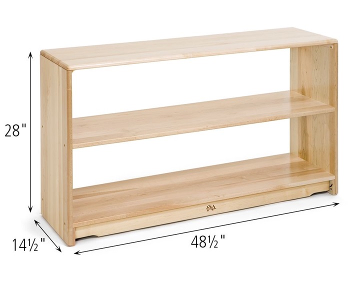 Dimensions of F442 Open Back Shelf 4 x 28 One Shelf