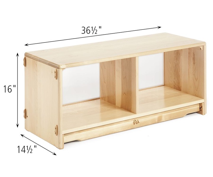 Dimensions of F615 Translucent Back Shelf 3 x 16