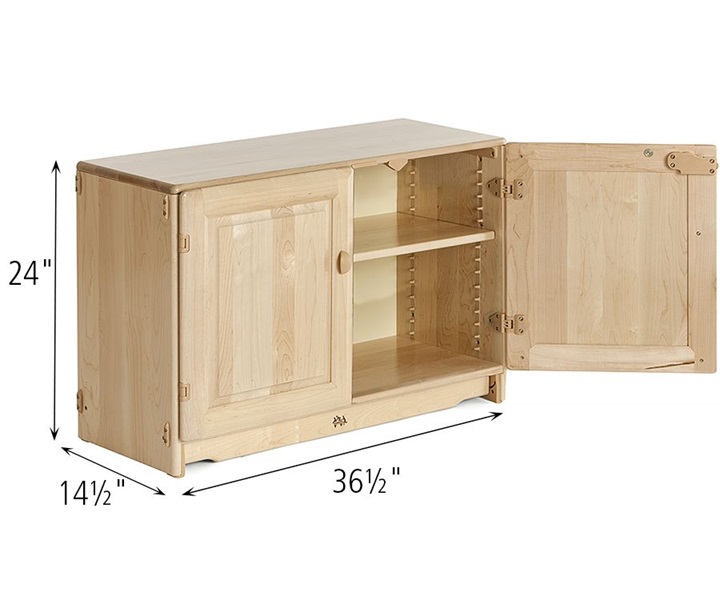 Dimensions of F632 Adjustable Shelf with Doors 3 x 24