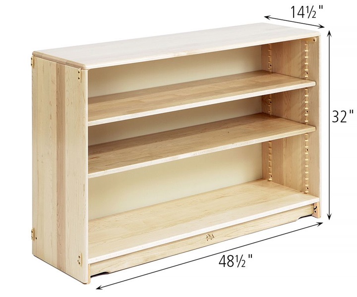 Dimensions of F642 Adjustable Shelf 4 x 32